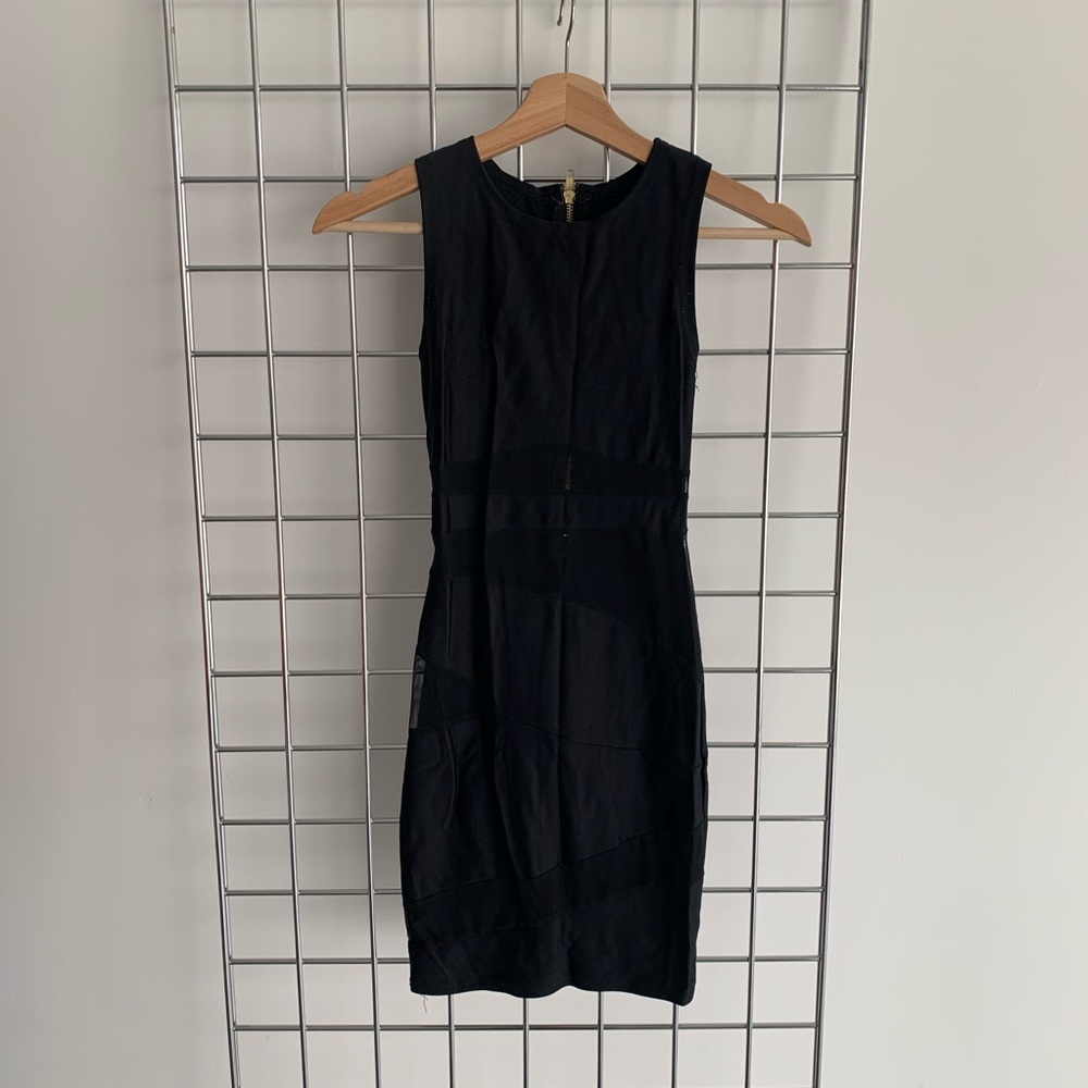 Black mini dress